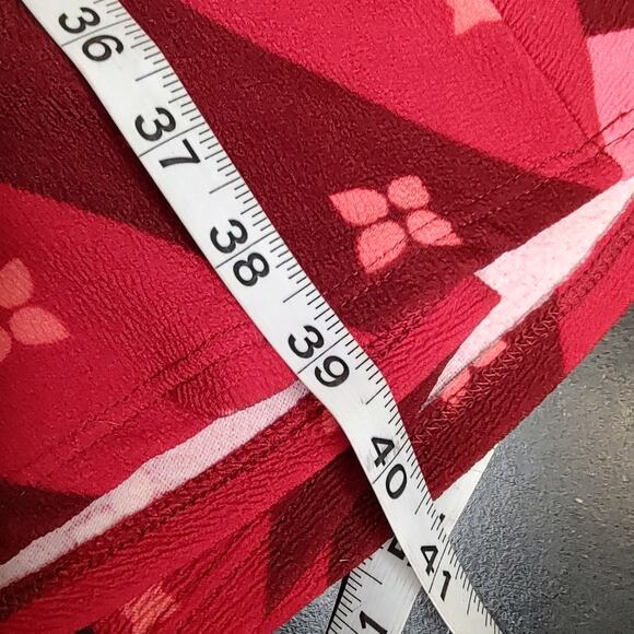 Lularoe Nicole Red and Pink Fit and Flare Dress Size Large - Picture 4 of 6